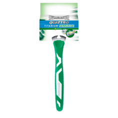 Wilkinson Sword Quattro Titanium Sensitive одноразовая бритва для мужчин, 1 шт.