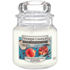 Yankee Candle Home Inspiration Pomegranate Coconut маленькая ароматическая свеча, 104 г