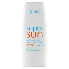 Ziaja Sopot Sun антиоксидантный крем для лица с витамином С SPF50+, 50 мл