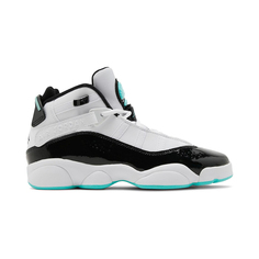 Кроссовки Nike Jordan 6 Rings GS, белый/чёрный/голубой