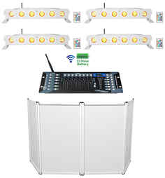 Фасадная будка Rockville RFAAW DJ + беспроводные светодиодные ленты DMX + контроллер 4 Best STRIP 60 White + RFAAW + Rockforce W2