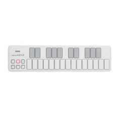 Тонкая USB-клавиатура Korg NANOKEY2WH белого цвета Korg nanoKEY2 25-Key Slim-Line USB MIDI Keyboard Controller (White)