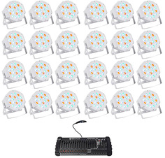 Светодиод Rockville RockPAR50 WHT RGB Par Can DJ/Club Wash Lights + 384-канальный контроллер DMX RockPAR50 WHT + Rockforce 384