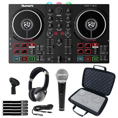 DJ-контроллер Numark Party Mix II для Serato LE со встроенным пакетом светового шоу Numark Party Mix II DJ Controller for Serato LE w Built-In Light Show Package