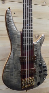 Новый Ibanez SR5CMDX SR Premium 5 String Bass Black Ice Low Gloss с сумкой для переноски