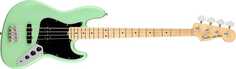 4-струнная электрическая джазовая бас-гитара Fender American Performer, серф-зеленый с сумкой 0198612357