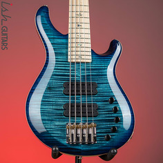 PRS Grainger 5-струнная бас-гитара с 10 верхними деками кобальтово-синего цвета PRS Grainger 5-String Bass 10-Top