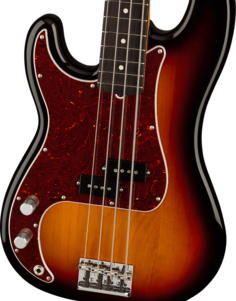 Бас-гитара Fender для левшей American Professional II Precision Bass в трехцветном исполнении Sunburst American Professional II P Bass Left-Handed