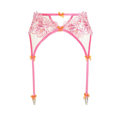 Пояс с подвязками Victoria&apos;s Secret For Love &amp; Lemons Hibiscus Embroidery, розовый