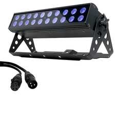 Ультрафиолетовая светодиодная подсветка высокой мощности ADJ American DJ UV LED BAR20 с кабелем UVL762