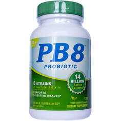 Пробиотик PB8 Nutrition Now, 120 вегетарианских капсул