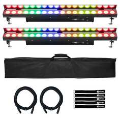 Пара светодиодных прожекторов American DJ ULTRA-LB18 RGBAL Linear Strip с сумкой American DJ ULTRA-LB18 RGBAL Linear Strip LED Wash Lights Pair w Bag ADJ