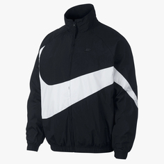 Спортивная куртка Nike Woven, черный/белый