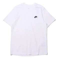 Футболка Nike Essential Embroidered Crew-neck Short Sleeve, черный/белый