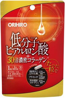 Пищевая добавка Orihiro Low-Molecule Hyaluronic Acid + 30 times Dense Collagen, 2 предмета, 30х2 таблеток