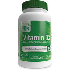 Витамин D3 Health Thru Nutrition, 120 капсул