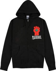 Худи Pleasures HST Zip Hoodie Black, черный