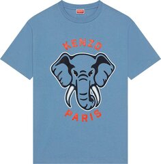 Футболка Kenzo Oversize T-Shirt Cyan, синий