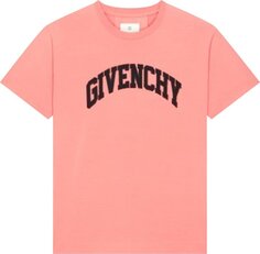 Футболка Givenchy Oversized Fit T-Shirt Coral, розовый