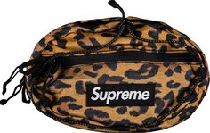 Сумка Supreme Waist Bag Leopard, коричневый