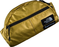 Сумка Supreme x The North Face Metallic Roo Ii Lumbar Pack Gold, золотой