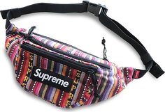 Сумка Supreme Woven Stripe Waist Bag Multicolor, разноцветный