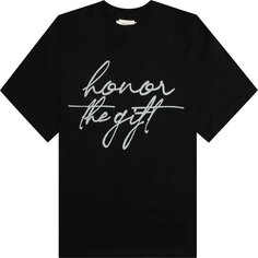 Футболка Honor The Gift Script T-Shirt Black, черный