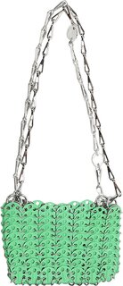 Сумка Paco Rabanne 1969 Nano Shoulder Bag Bright Green, зеленый