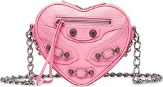 Сумка Balenciaga Cag Heart Mini Shoulder Bag Pink, розовый