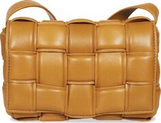 Сумка Bottega Veneta Small Cassette Shoulder Bag Camel/Gold, загар