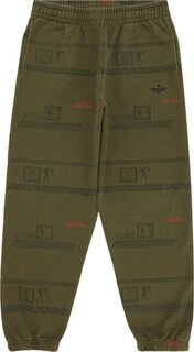 Спортивные брюки Supreme x UNDERCOVER Camo Sweatpant Dark Olive, зеленый