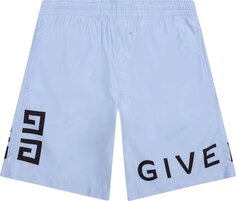 Шорты Givenchy 4G Long Swim Shorts Baby Blue, синий