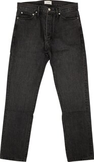 Джинсы Rhude Dark Wash Classic Fit Denim Jeans Black, черный
