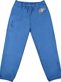 Спортивные брюки Supreme x Nike Cargo Sweatpant Blue, синий