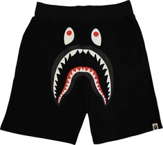 Спортивные шорты BAPE Shark Sweatshorts Black, черный