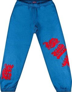 Спортивные брюки Supreme Old English Wrap Sweatpant Pale Royal, синий