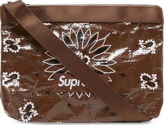 Сумка Supreme Bandana Tarp Side Bag Brown, коричневый