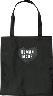 Сумка Human Made Nylon Ripstop Heart Tote Bag Black, черный