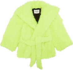 Куртка Balenciaga Teddy Sleeve Jacket Fluo Yellow, желтый