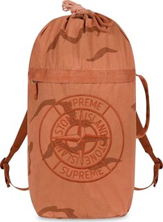 Рюкзак Supreme Stone Island Camo Backpack Coral, оранжевый