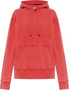 Худи JW Anderson Embroidered Hoodie Red, красный