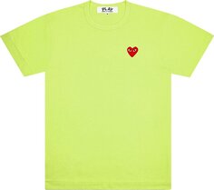 Футболка Comme des Garçons PLAY Pastelle Emblem T-Shirt Green, зеленый