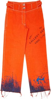 Джинсы Gallery Dept. x Lanvin Paint Splatter Jeans Orange, оранжевый