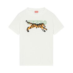 Футболка Kenzo Pixel Tiger Classic T-Shirt Off White, белый