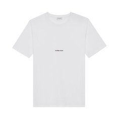 Футболка Saint Laurent Crew Neck Tshirt Blanc, белый