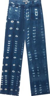 Джинсы Wales Bonner Brooklyn Jeans Vintage Tie Dye, разноцветный