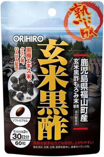Пищевая добавка Orihiro с экстрактом черного уксуса, 60 капсул