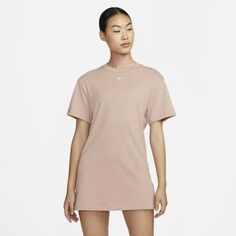 Футболка-платье Nike Women&apos;s Short Sleeve, бежевый