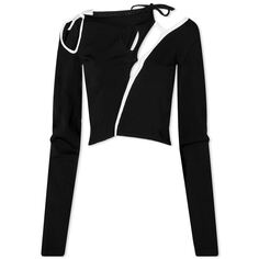 Футболка Ottolinger Long Sleeve Knit Strappy Top