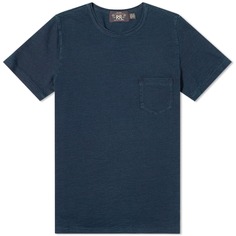 Футболка RRL Indigo Dyed Crew Tee